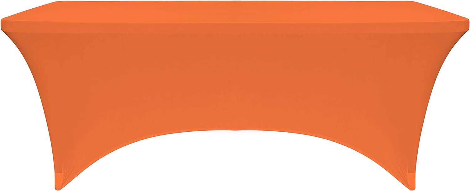 Orange Spandex Polyester Tablecloth