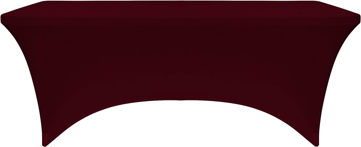 Burgundy Spandex Polyester Tablecloth