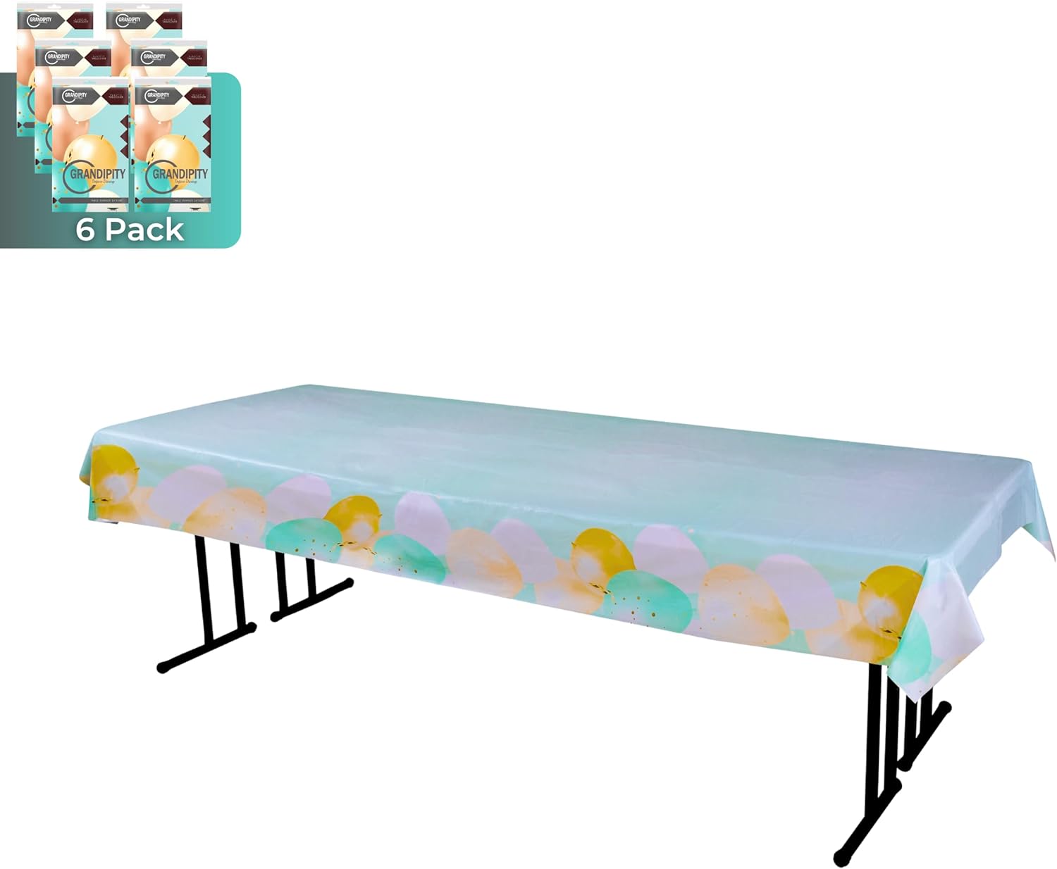 Balloon Bash Rectangle Plastic Table Cover