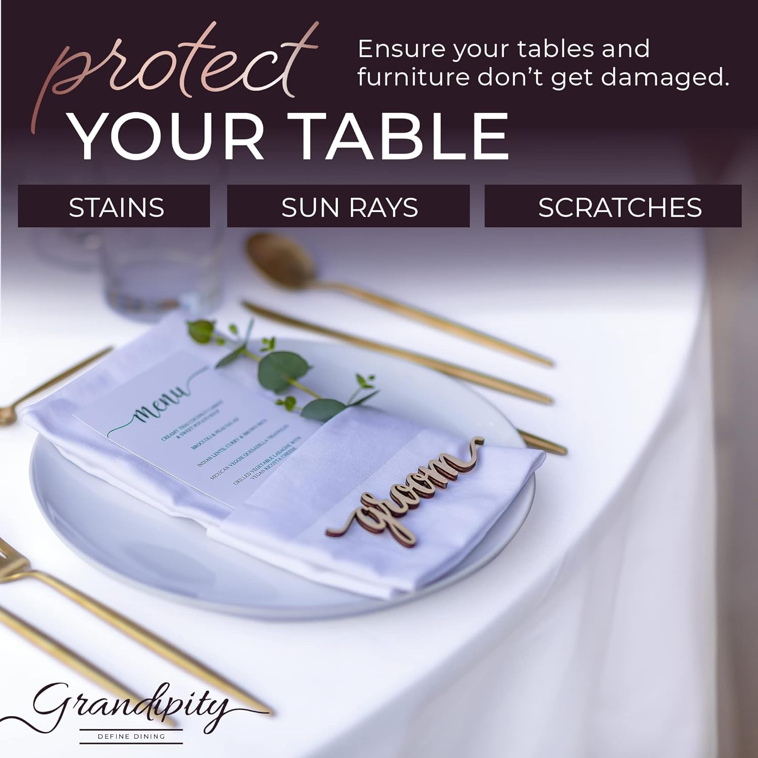 White Round Polyester Tablecloth