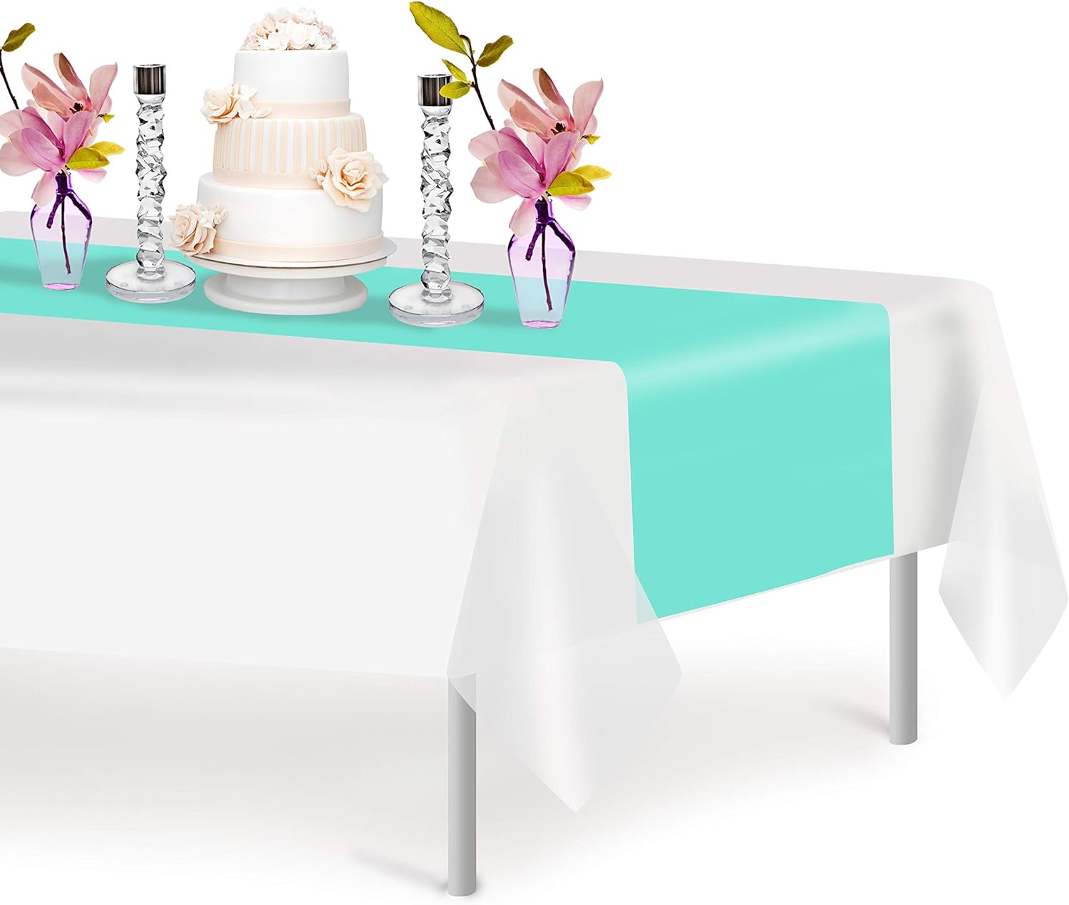Aqua Premium Plastic Table Runner