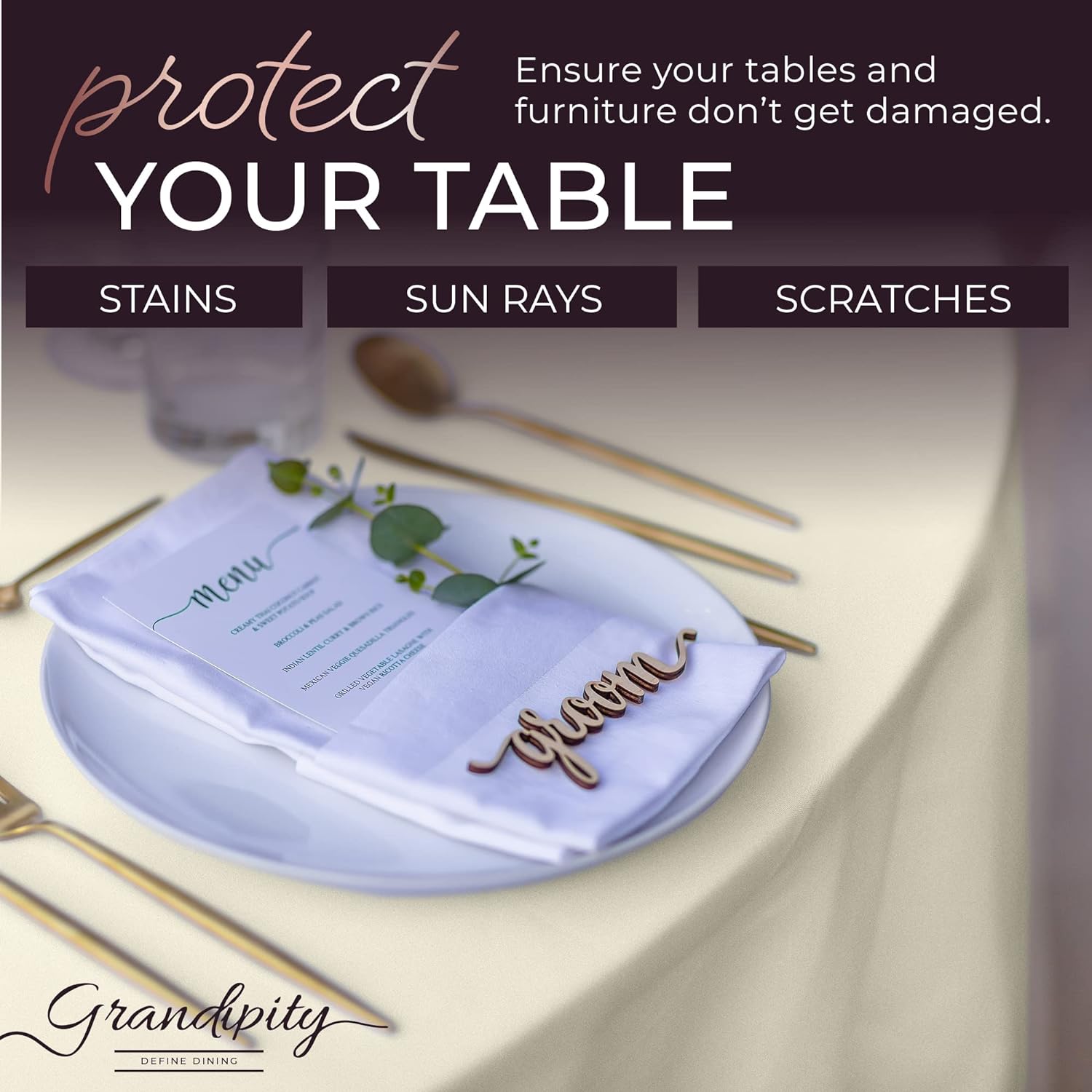 Round Polyester Tablecloth