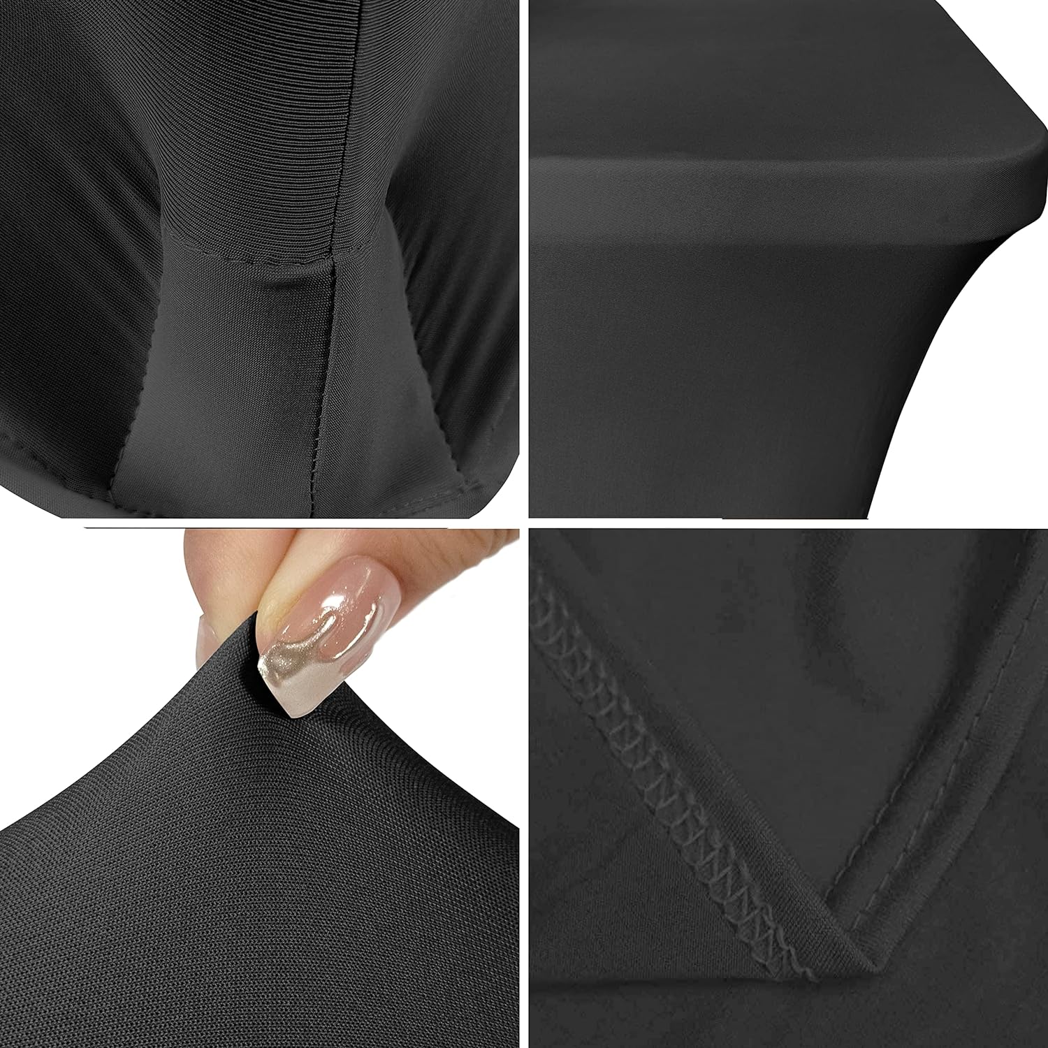 Grey Spandex Polyester Tablecloth