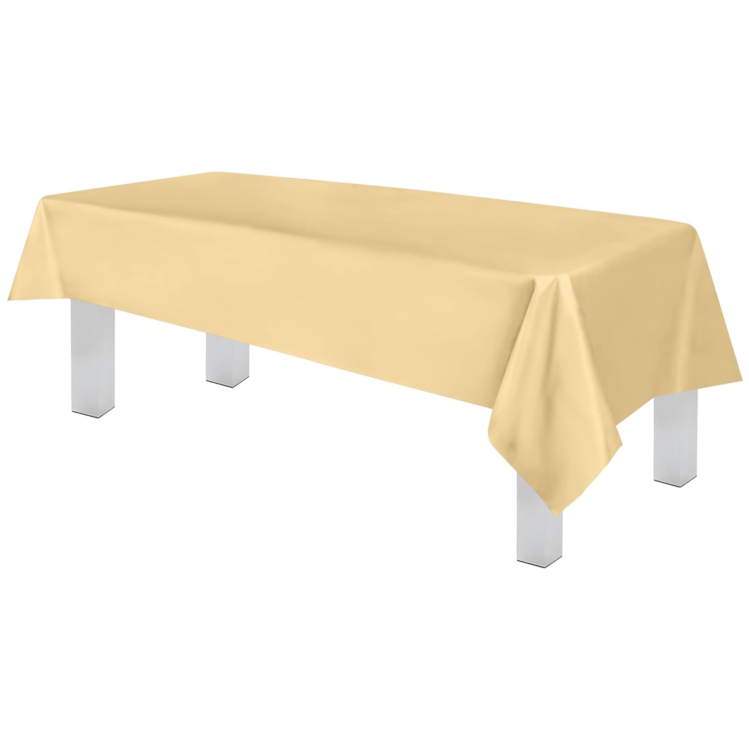 Ivory Premium Rectangle Plastic Table Cover
