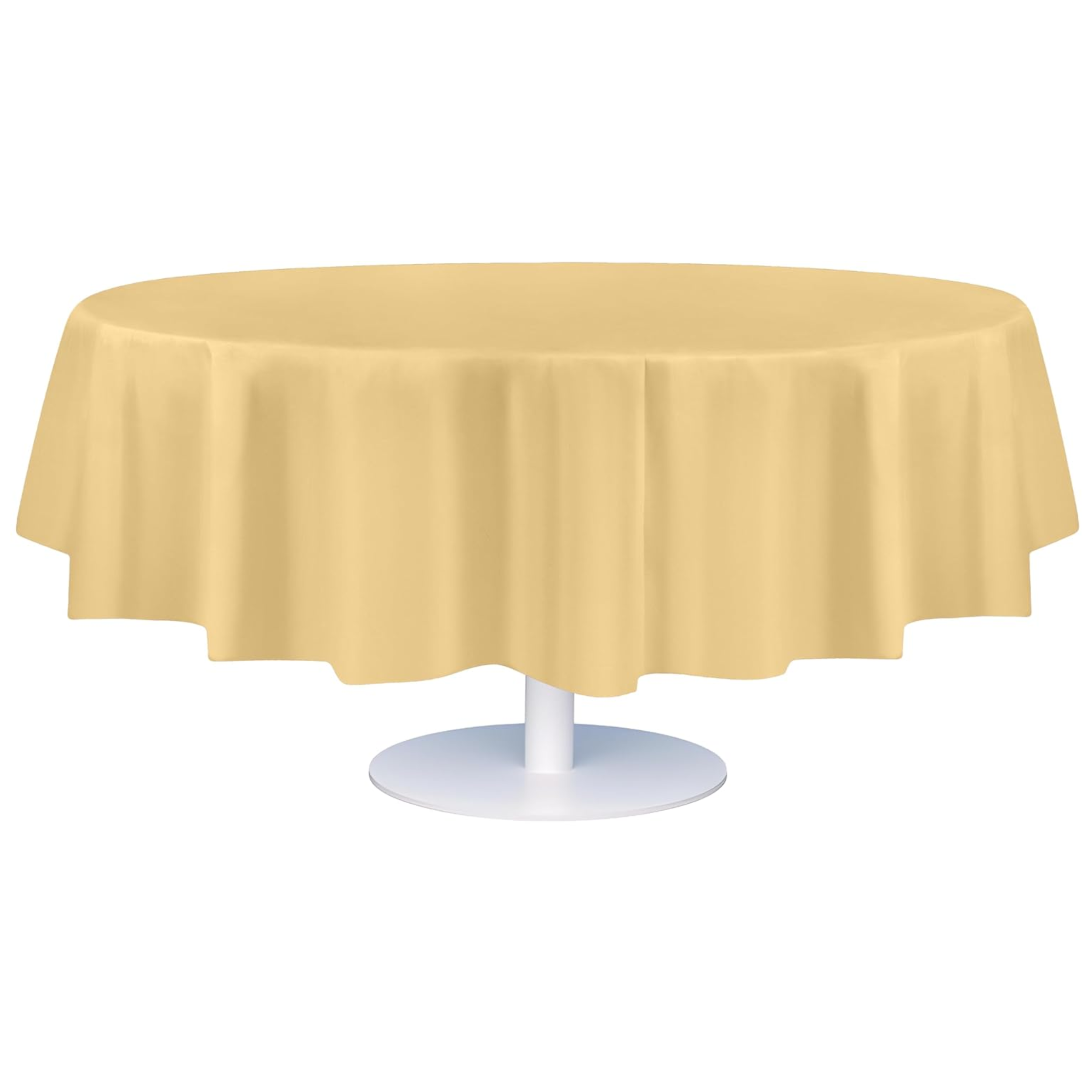 Ivory Premium Round Plastic Table Cover
