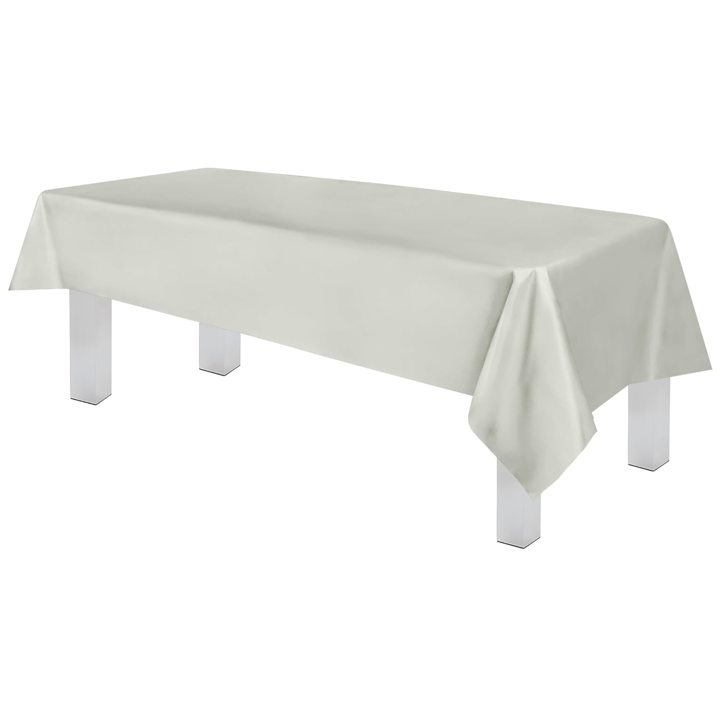 Light Grey Premium Rectangle Plastic Table Cover