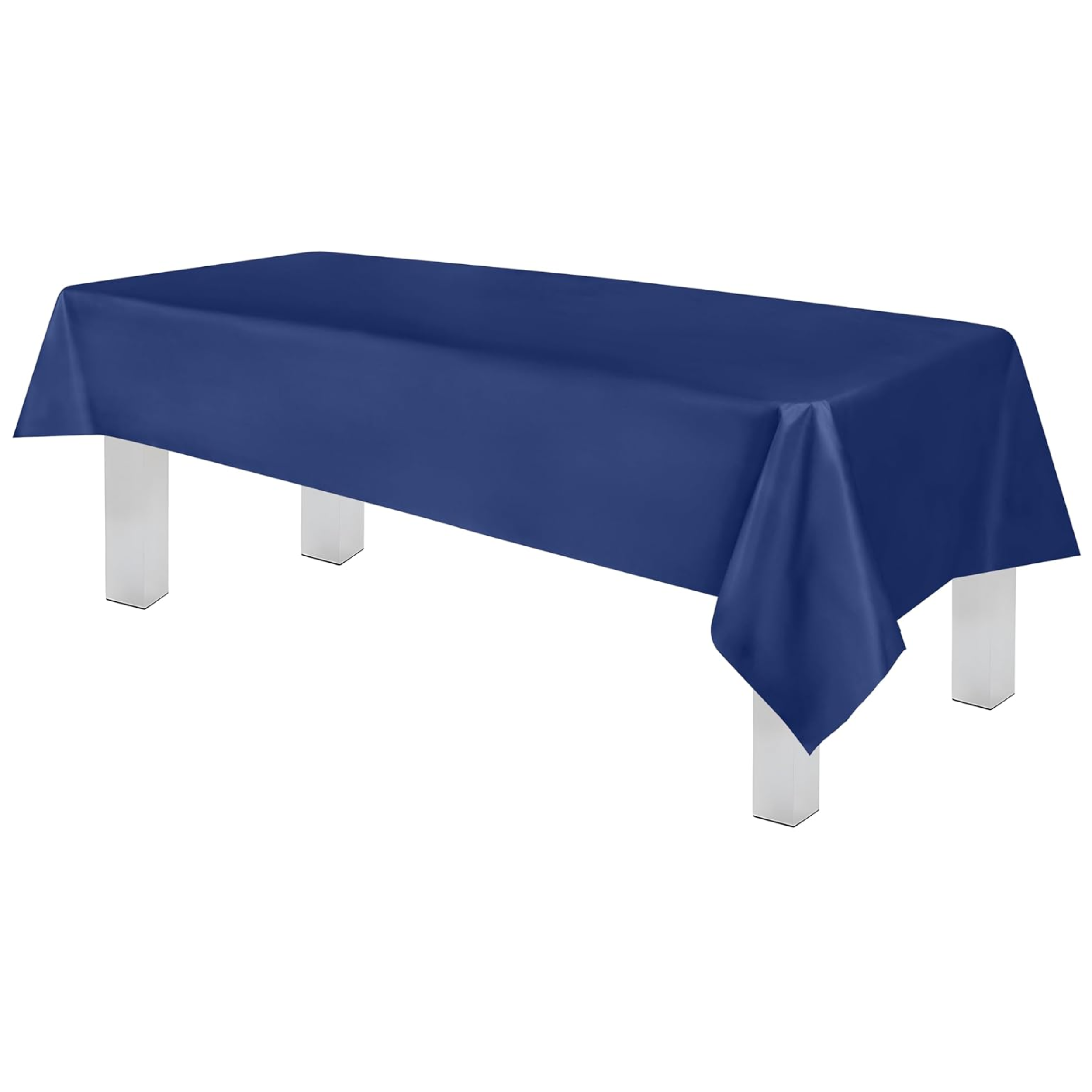 Navy Premium Rectangle Plastic Table Cover