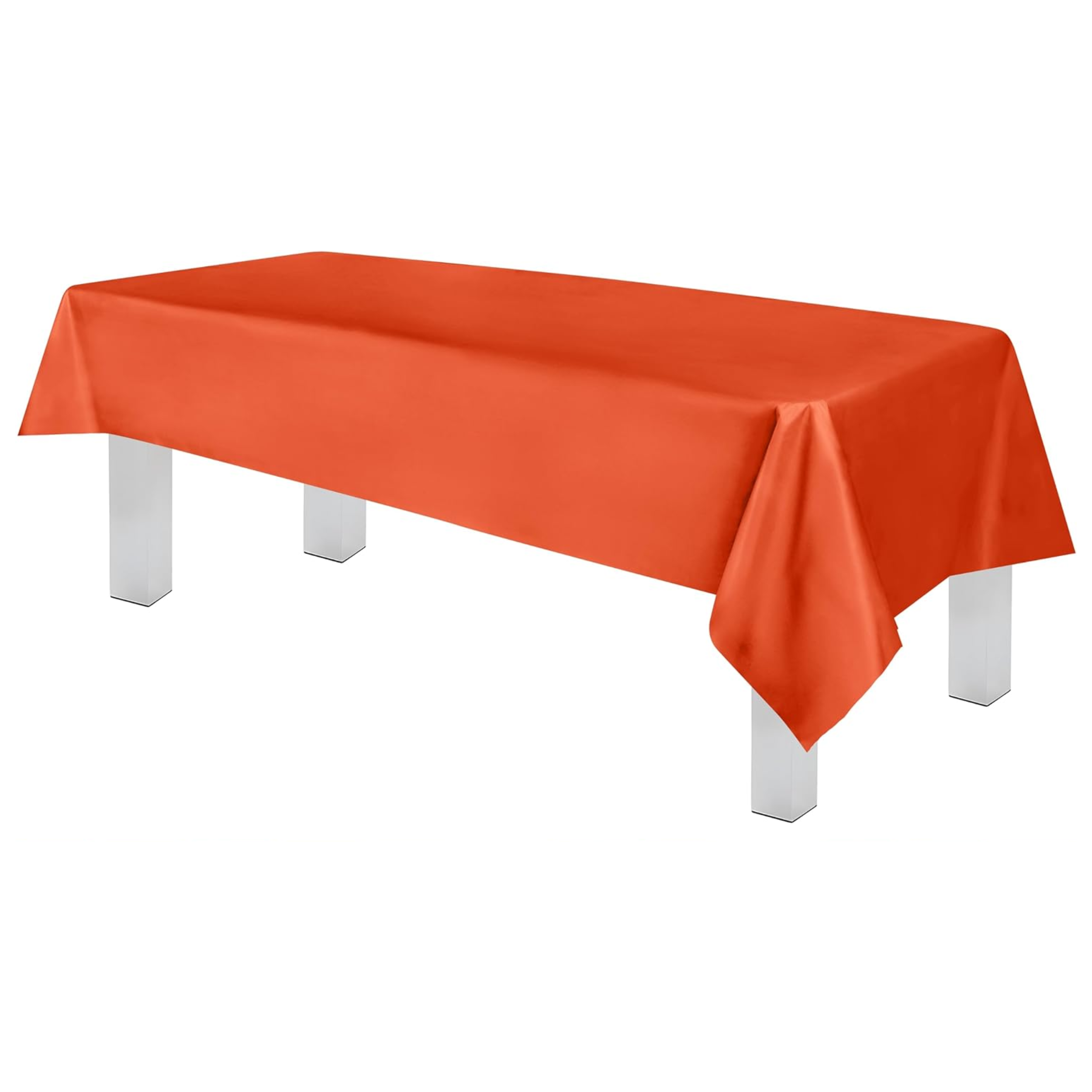 Orange Premium Rectangle Plastic Table Cover