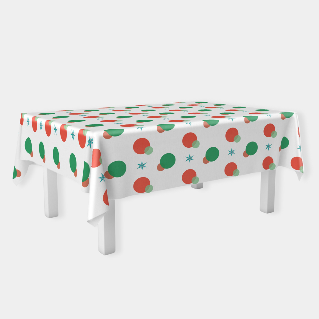 Cheerful Holiday Rectangle Plastic Table Cover