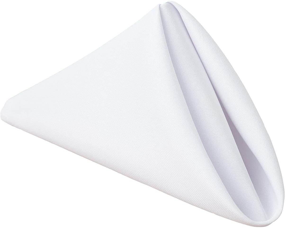 Table Napkins 17 x 17 Inch (Linen Alternative) Soft & Handcrafted with Mitered Corners