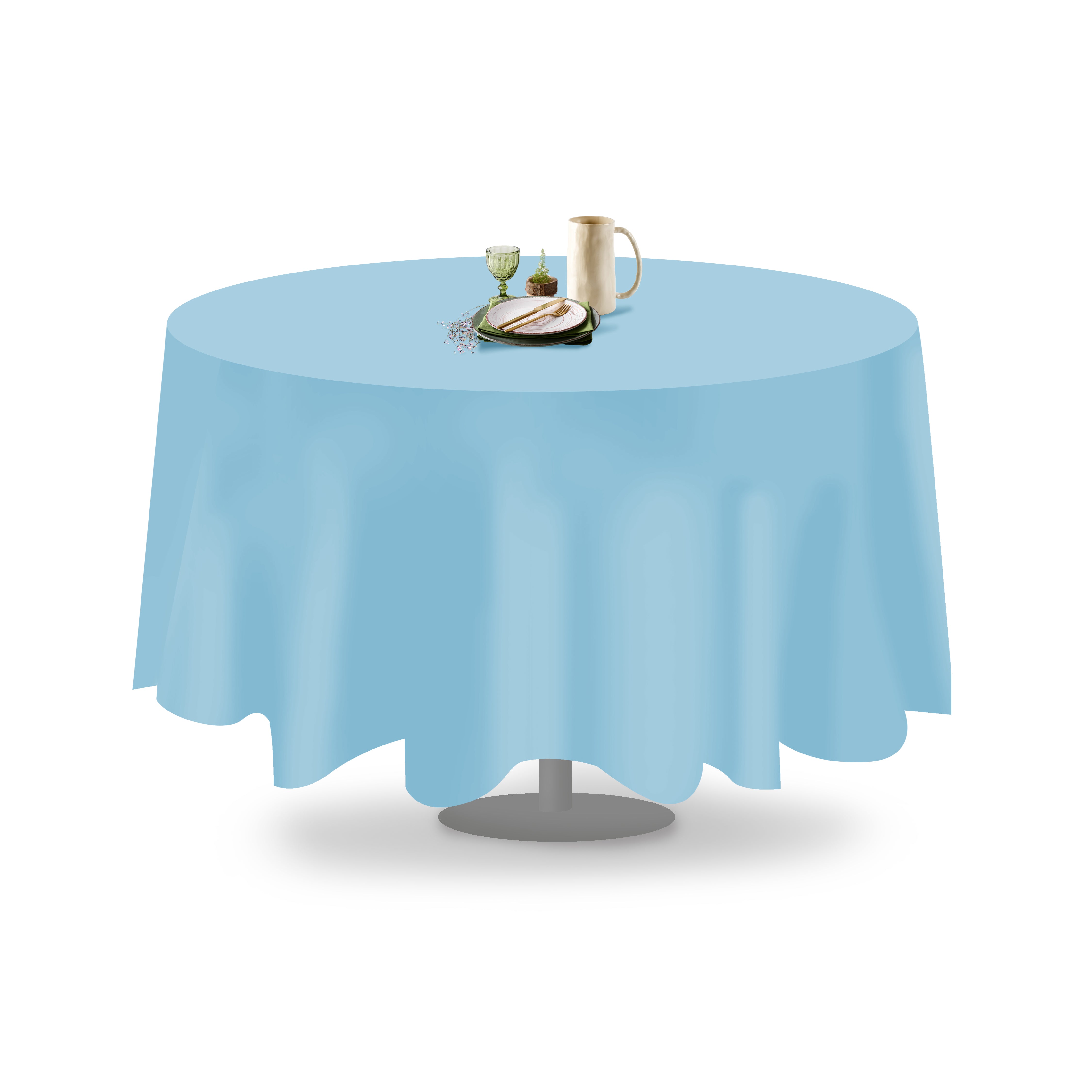 Polyester Round Tablecloth (Linen Alternative)