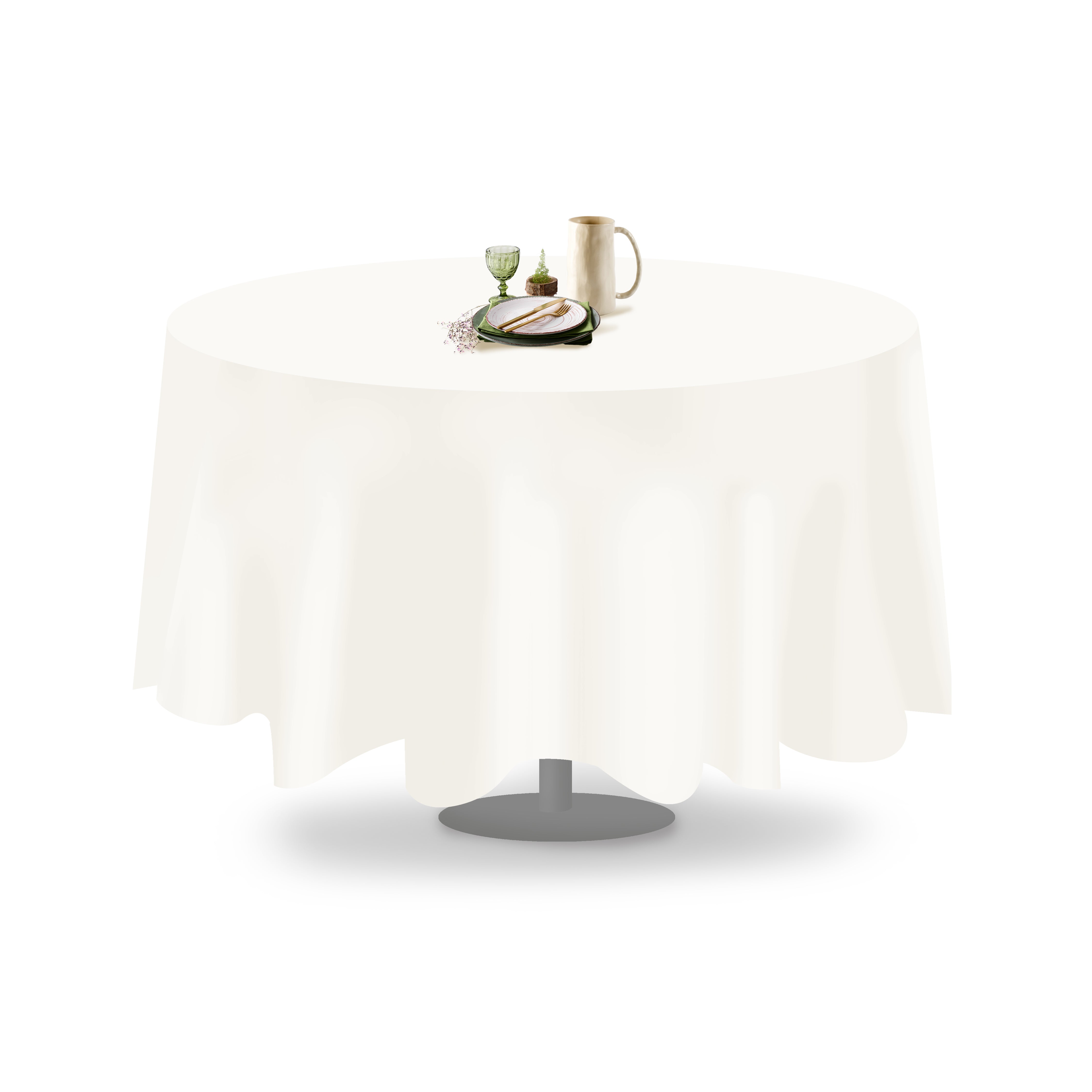 Polyester Round Tablecloth (Linen Alternative)