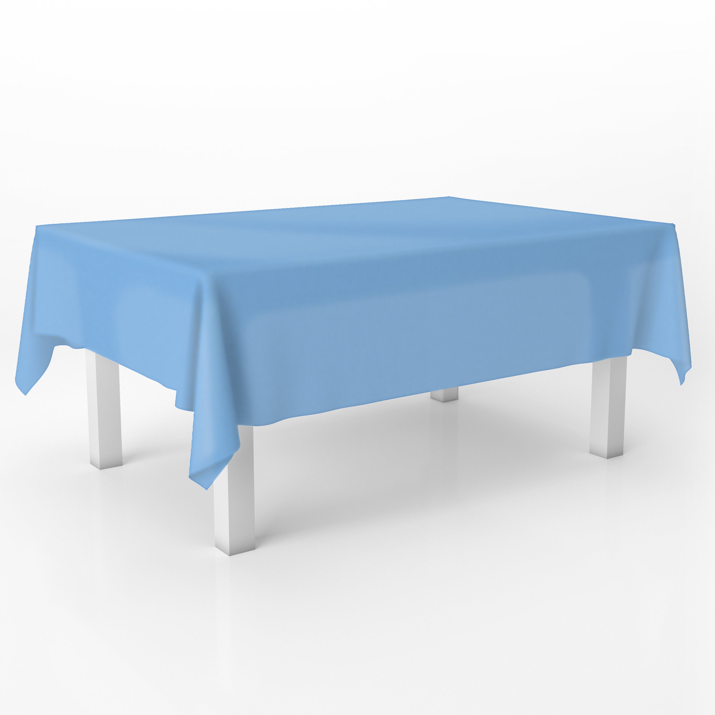 Sky Blue Premium Rectangle Plastic Table Cover