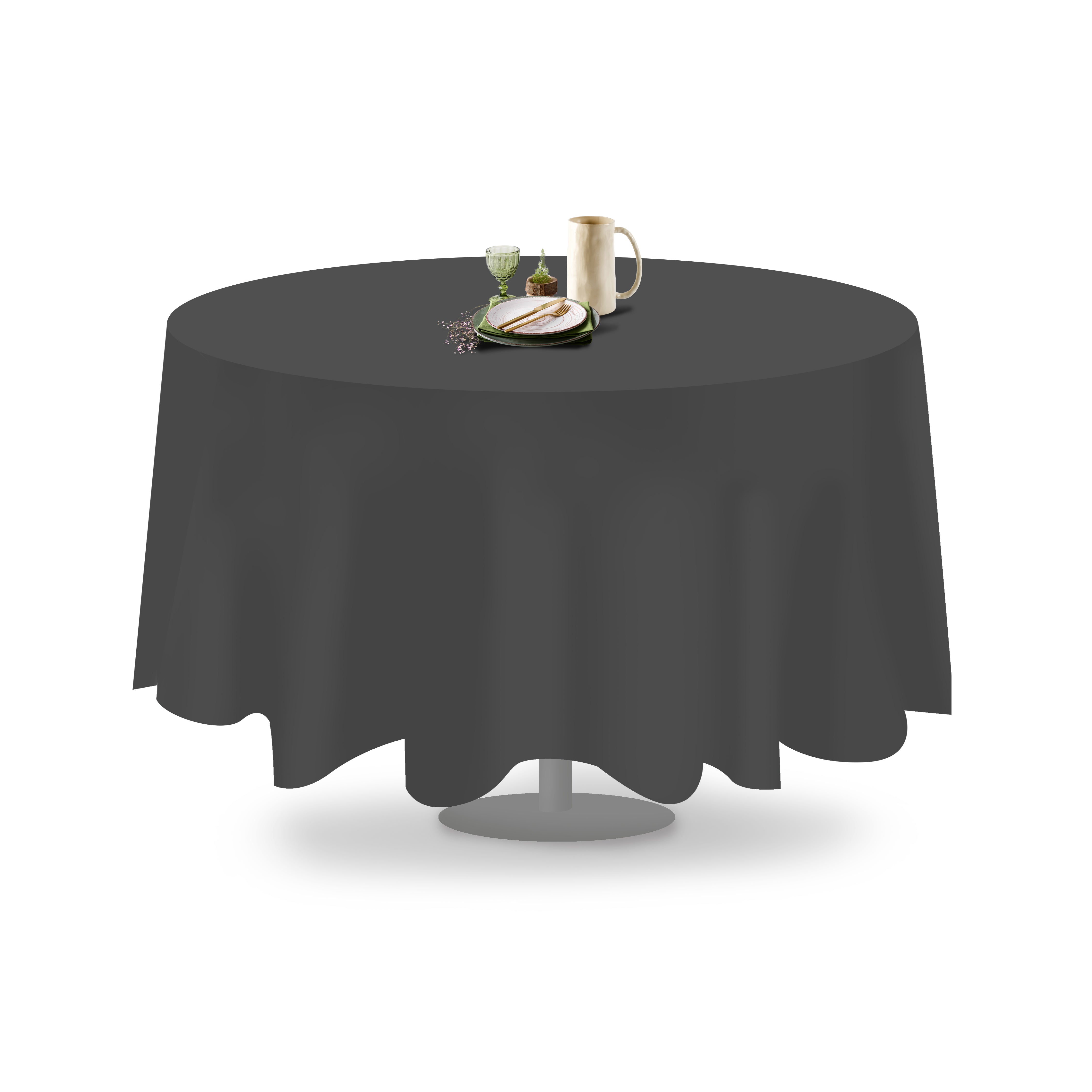 Polyester Round Tablecloth (Linen Alternative)