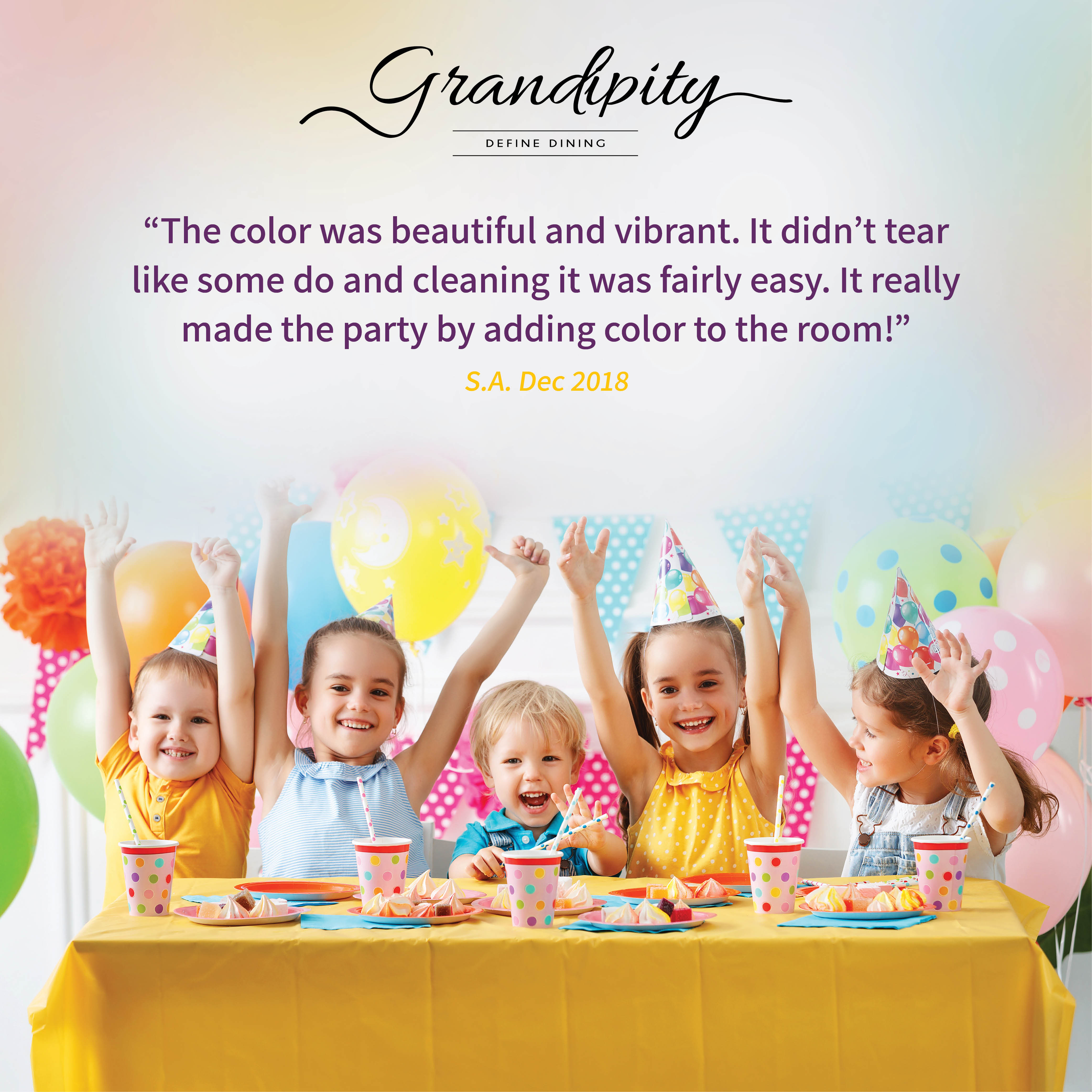 Carnival Premium Rectangle Plastic Table Cover