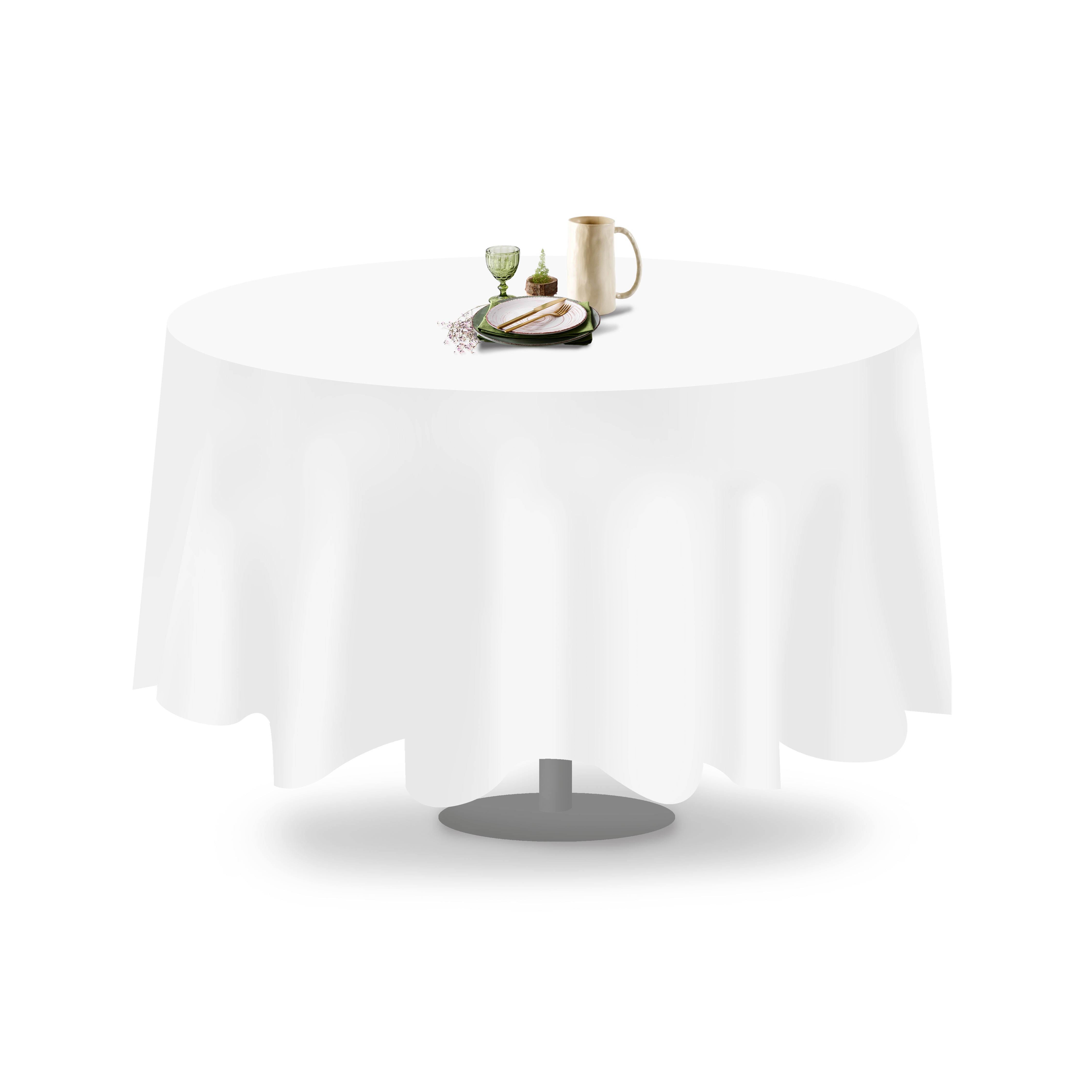 Polyester Round Tablecloth (Linen Alternative)