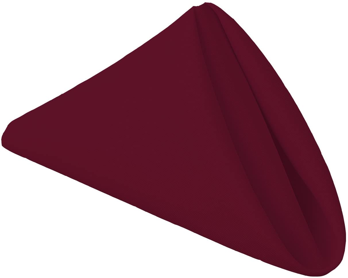 Table Napkins 18 x 18 Inch (Linen Alternative) Soft & Handcrafted with Mitered Corners