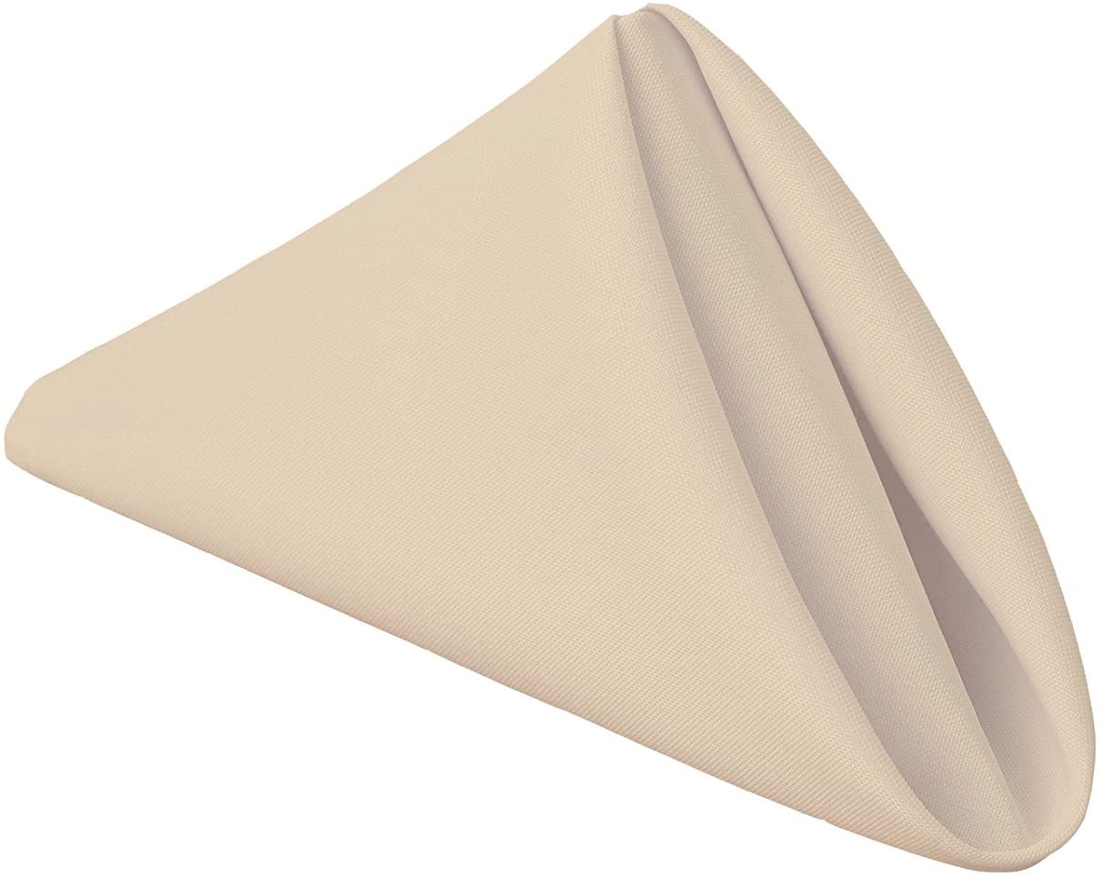 Table Napkins 18 x 18 Inch (Linen Alternative) Soft & Handcrafted with Mitered Corners