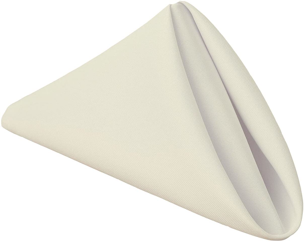 Table Napkins 18 x 18 Inch (Linen Alternative) Soft & Handcrafted with Mitered Corners