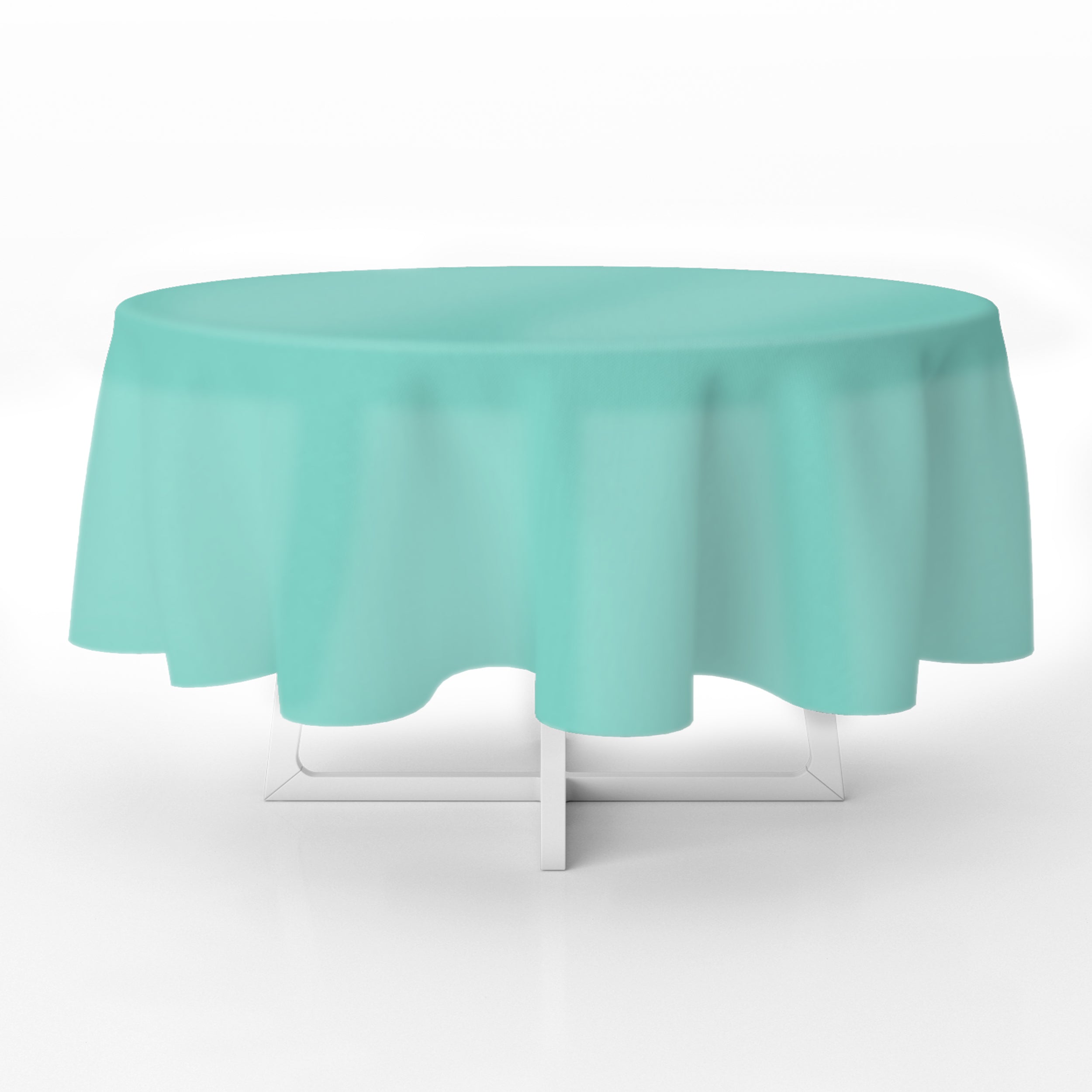 Aqua Premium Round Plastic Table Cover